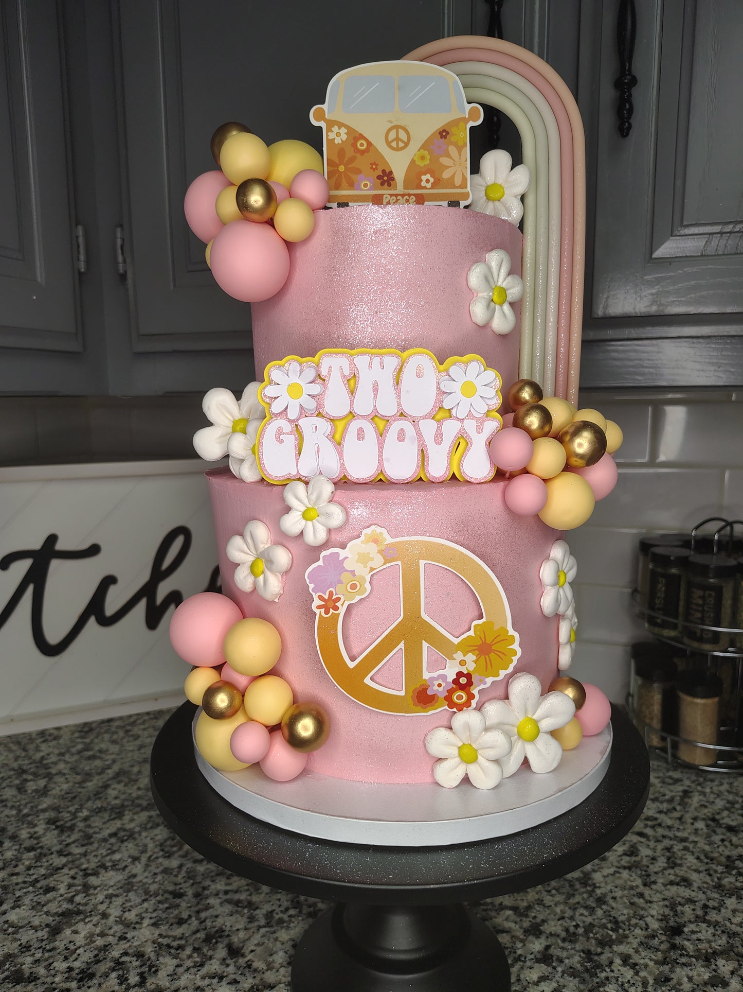 Two-Tier Custom Cake